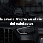 Código de avería Avería en el circuito