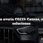 Código de avería C0215: Causas, síntomas, soluciones