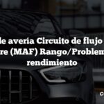 Código de avería Circuito de flujo de masa de aire (MAF) Rango/Problema de rendimiento