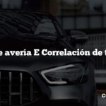 Código de avería E Correlación de tensiones