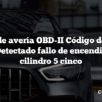 Código de avería OBD-II Código de avería: P0305 Detectado fallo de encendido en el cilindro 5 cinco