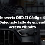 Código de avería OBD-II Código de avería: P0308 Detectado fallo de encendido del octavo cilindro