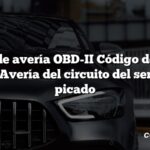 Código de avería OBD-II Código de avería: P0325 Avería del circuito del sensor de picado