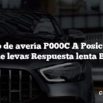 Código de avería P000C A Posición del árbol de levas Respuesta lenta Banco 2