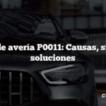 Código de avería P0011: Causas, síntomas, soluciones