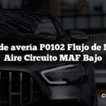 Código de avería P0102 Flujo de Masa de Aire Circuito MAF Bajo