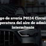 Código de avería P0114 Circuito de temperatura del aire de admisión intermitente