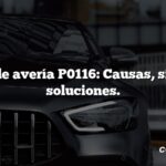 Código de avería P0116: Causas, síntomas, soluciones.