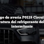 Código de avería P0119 Circuito de temperatura del refrigerante del motor intermitente