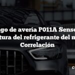 Código de avería P011A Sensor de temperatura del refrigerante del motor 1/2 Correlación