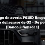 Código de avería P015D Respuesta retardada del sensor de O2 - De pobre a rico (Banco 2 Sensor 1)