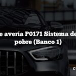 Código de avería P0171 Sistema demasiado pobre (Banco 1)