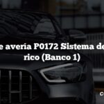 Código de avería P0172 Sistema demasiado rico (Banco 1)