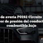 Código de avería P0192 Circuito