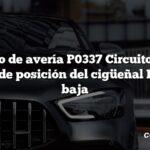 Código de avería P0337 Circuito A del sensor de posición del cigüeñal Entrada baja