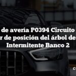 Código de avería P0394 Circuito