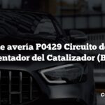 Código de avería P0429 Circuito de Control del Calentador del Catalizador (Banco 1)