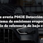 Código de avería P043E Detección de fugas del sistema de emisiones evaporativas Orificio de referencia de bajo caudal