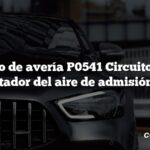 Código de avería P0541 Circuito A del calentador del aire de admisión bajo