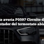 Código de avería P0597 Circuito de control del calentador del termostato abierto DTC