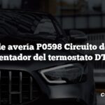 Código de avería P0598 Circuito de control del calentador del termostato DTC bajo