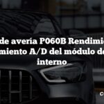 Código de avería P060B Rendimiento del procesamiento A/D del módulo de control interno