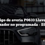 Código de avería P0633 Llave del inmovilizador no programada - ECM/PCM