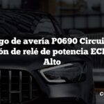 Código de avería P0690 Circuito de detección de relé de potencia ECM/PCM Alto