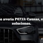 Código de avería P0733: Causas, síntomas, soluciones.