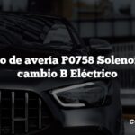 Código de avería P0758 Solenoide de cambio B Eléctrico