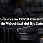 Código de avería P0791 Circuito A del Sensor de Velocidad del Eje Intermedio