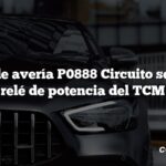 Código de avería P0888 Circuito sensor del relé de potencia del TCM