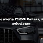 Código de avería P1259: Causas, síntomas, soluciones