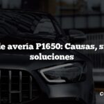 Código de avería P1650: Causas, síntomas, soluciones