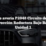 Código de avería P2048 Circuito de Válvula de Inyección Reductora Bajo Banco 1 Unidad 1