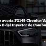 Código de avería P2149 Circuito/Abierto del Grupo B del Inyector de Combustible