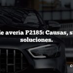 Código de avería P2185: Causas, síntomas, soluciones.