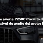 Código de avería P250C Circuito del sensor del nivel de aceite del motor bajo