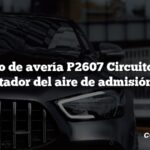 Código de avería P2607 Circuito B del calentador del aire de admisión bajo