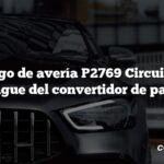 Código de avería P2769 Circuito de embrague del convertidor de par bajo