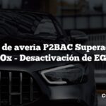 Código de avería P2BAC Superación de NOx - Desactivación de EGR