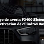 Código de avería P3400 Sistema de desactivación de cilindros Banco 1