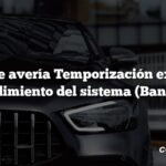 Código de avería Temporización excesiva o Rendimiento del sistema (Banco 2)