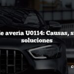 Código de avería U0114: Causas, síntomas, soluciones